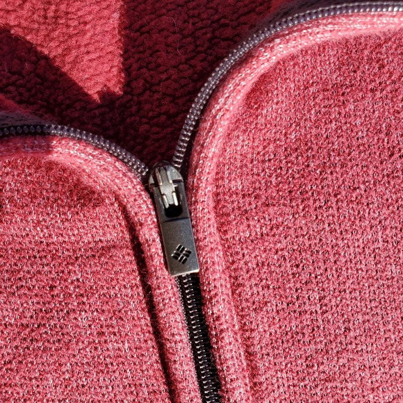 Columbia Men's Great Hart Mountain III Half Zip Size XXL Red Jasper Heather - Picture 5 of 11